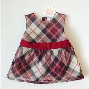 Janie and Jack plaid holiday red dress